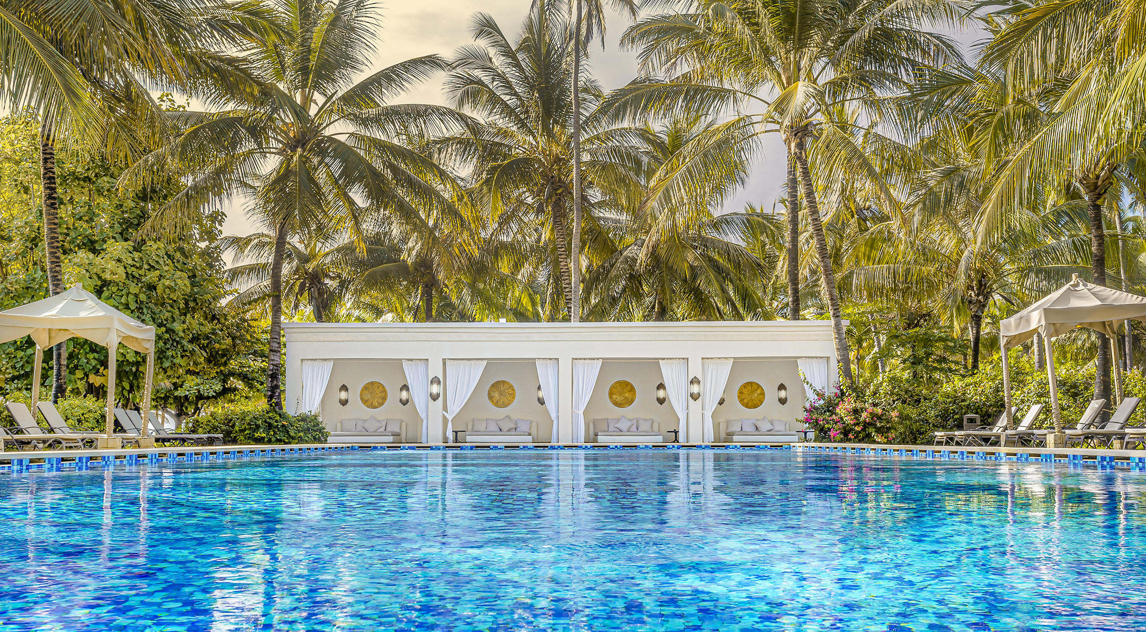 Pool at an elegant Zanzibar beach resort